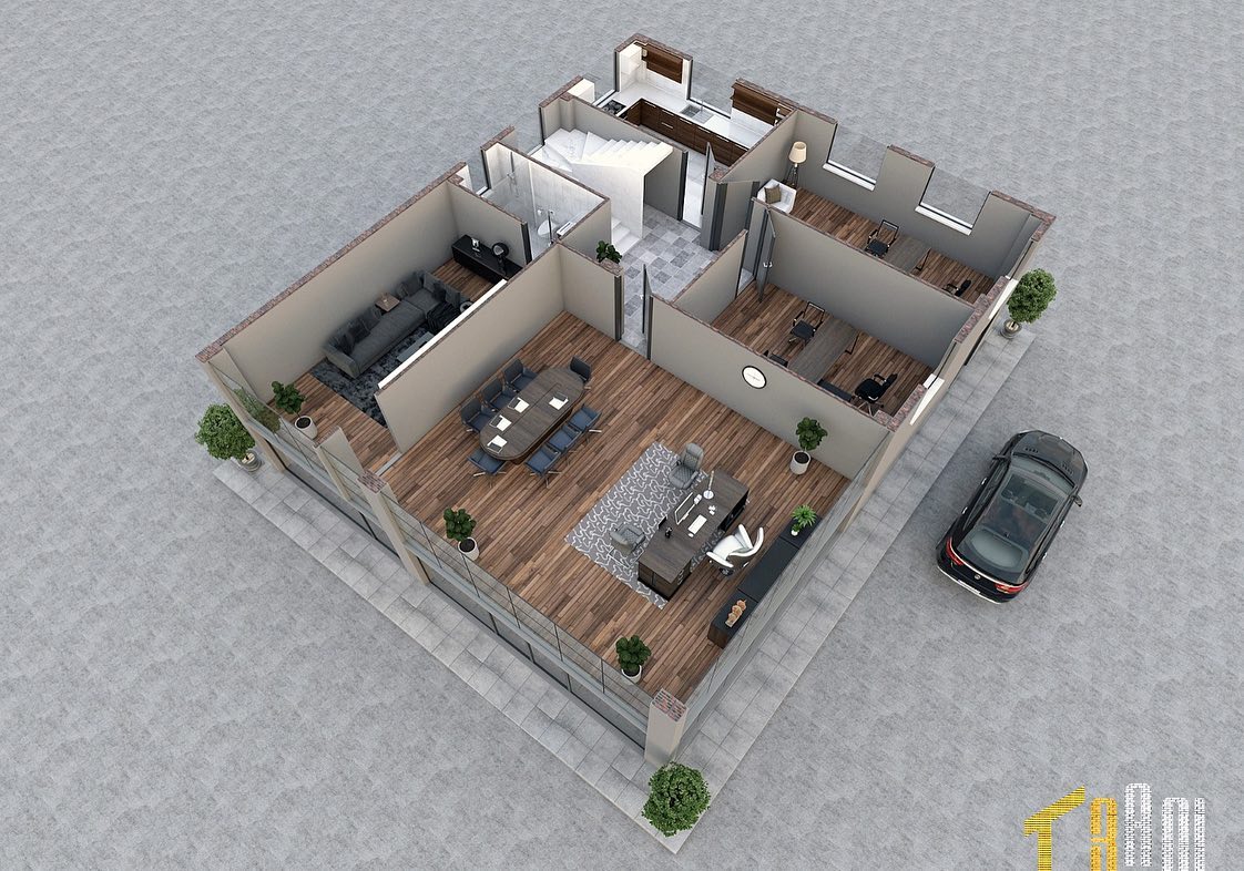 Yakıt istasyonu, market+idari birim projesi 5